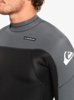 Sale Quiksilver 3/2 Everyday Sessions Back-Zip Wetsuit Black/Gun Metal