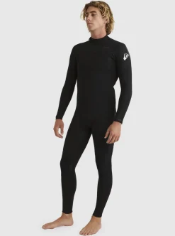 Best Sale Quiksilver 3/2 Everyday Sessions Back-Zip Wetsuit Black