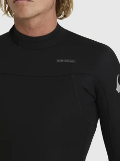 Best Sale Quiksilver 3/2 Everyday Sessions Back-Zip Wetsuit Black