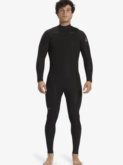 Discount Quiksilver 4/3 Everyday Sessions Chest-Zip Wetsuit Black