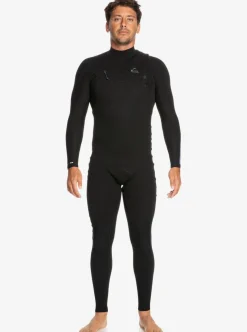 Flash Sale Quiksilver 4/3 Highline Chest Zip Wetsuit Black
