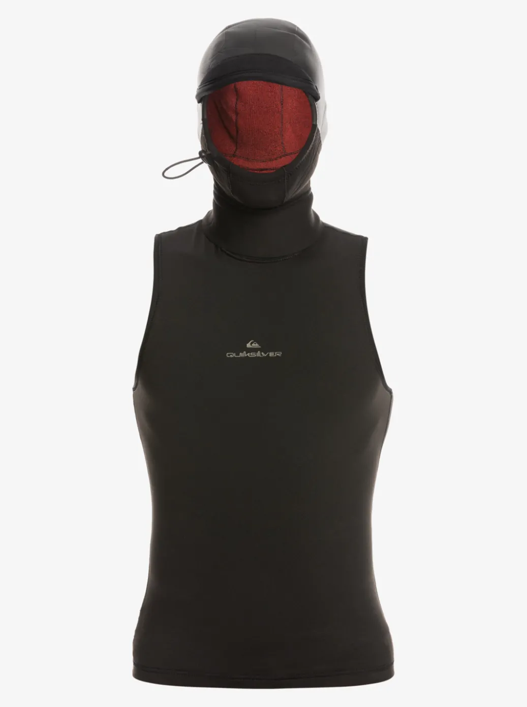 Shop Quiksilver 2/2 Marathon Sessions Hooded Wetsuit Vest Black