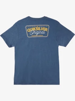 Cheap Quiksilver Adrenaline Spike Mod T-Shirt Dark Denim Heather