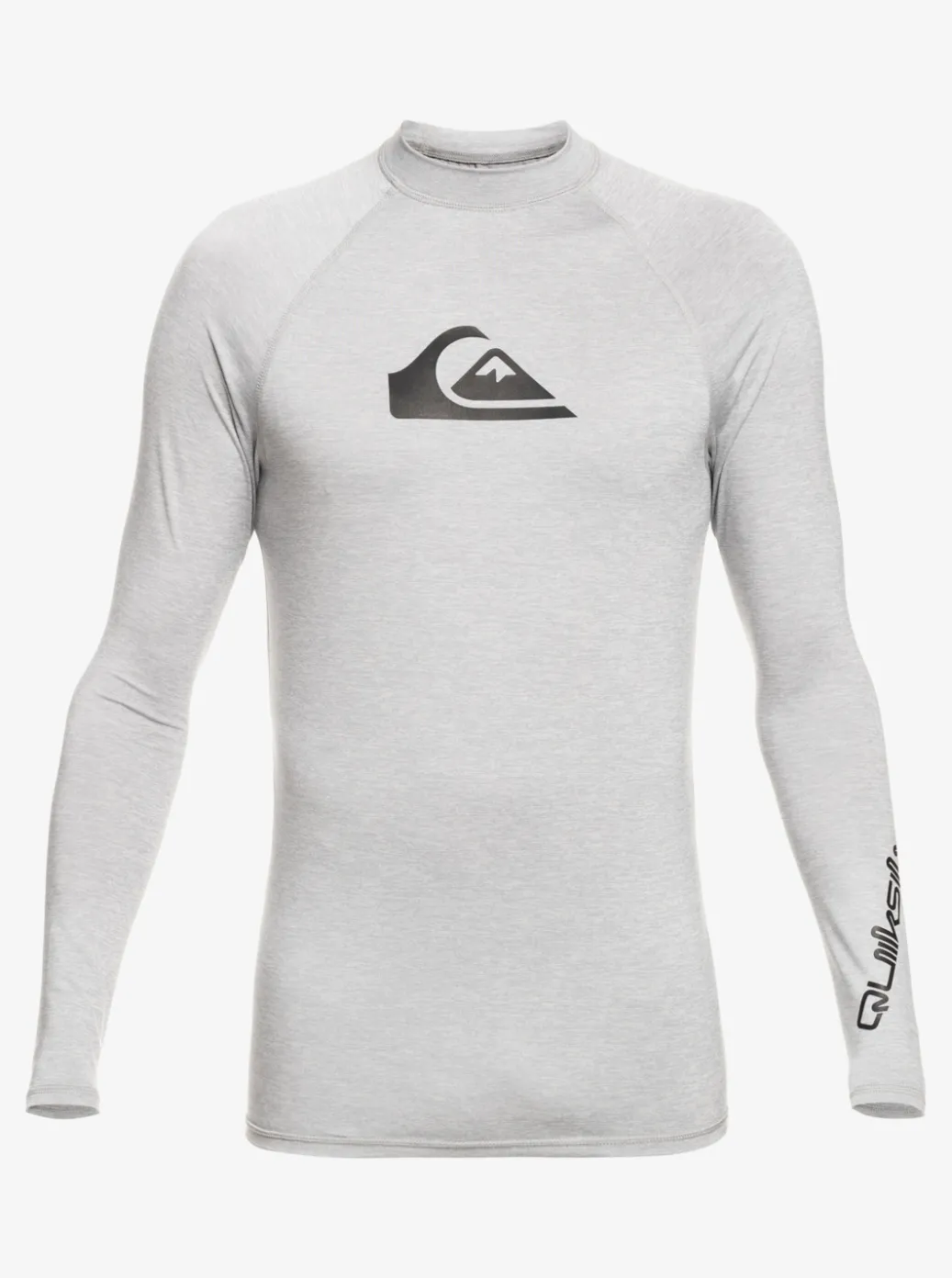 Outlet Quiksilver All Time Long Sleeve Upf 50 Rashguard Sleet Heather