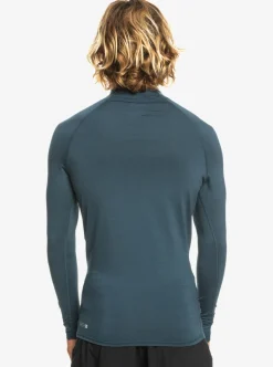 Cheap Quiksilver All Time Long Sleeve Upf 50 Rashguard Navy Blazer Heather