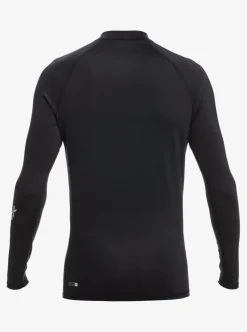 Hot Quiksilver All Time Long Sleeve Upf 50 Rashguard Black