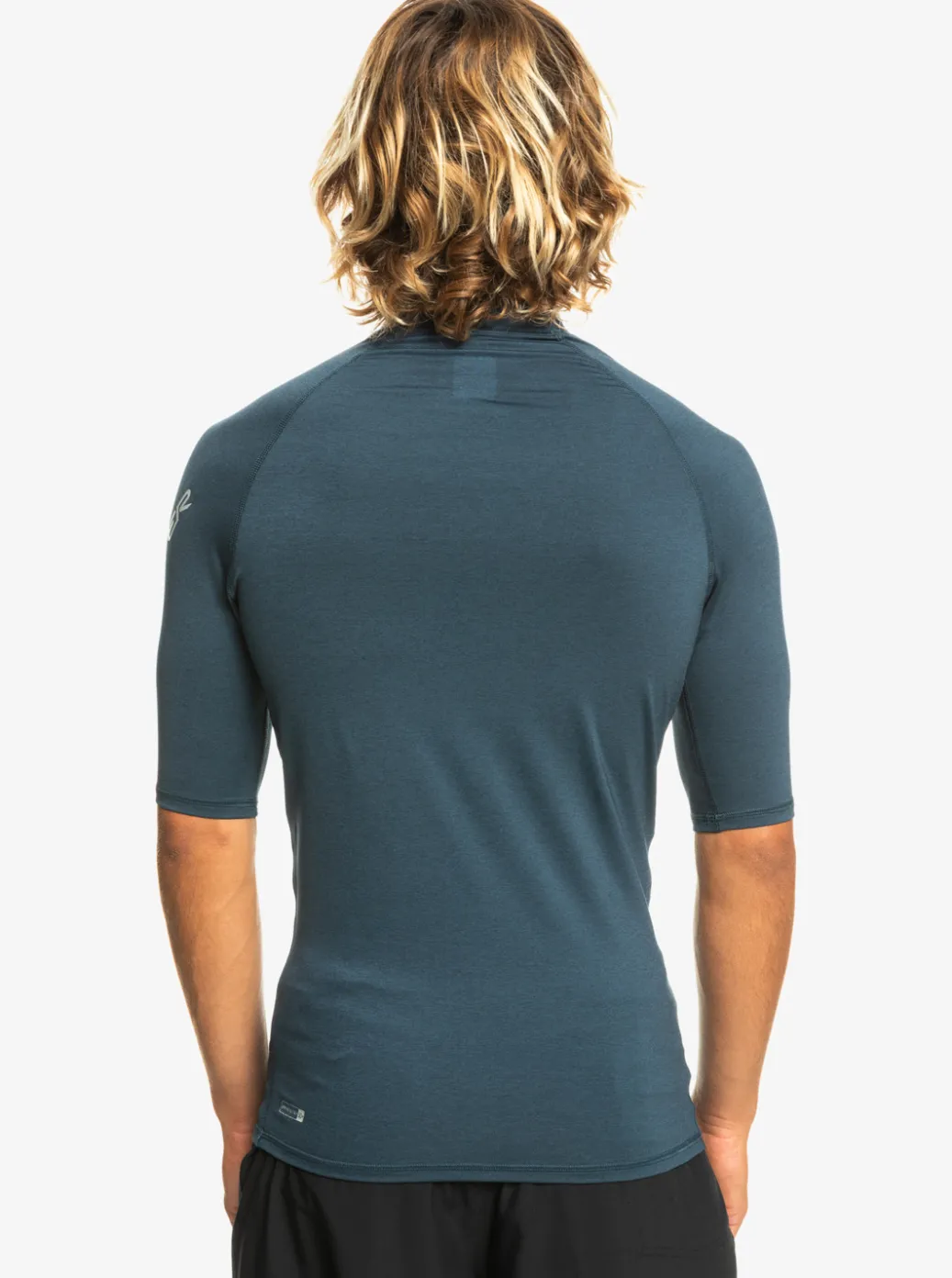 Fashion Quiksilver All Time Short Sleeve Upf 50 Rashguard Navy Blazer Heather