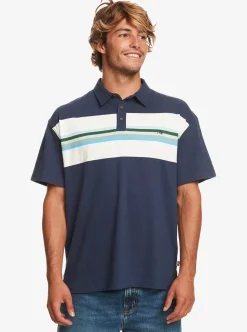 Best Sale Quiksilver Alloy Days Short Sleeve Polo Shirt Alloy Days Naval Academy