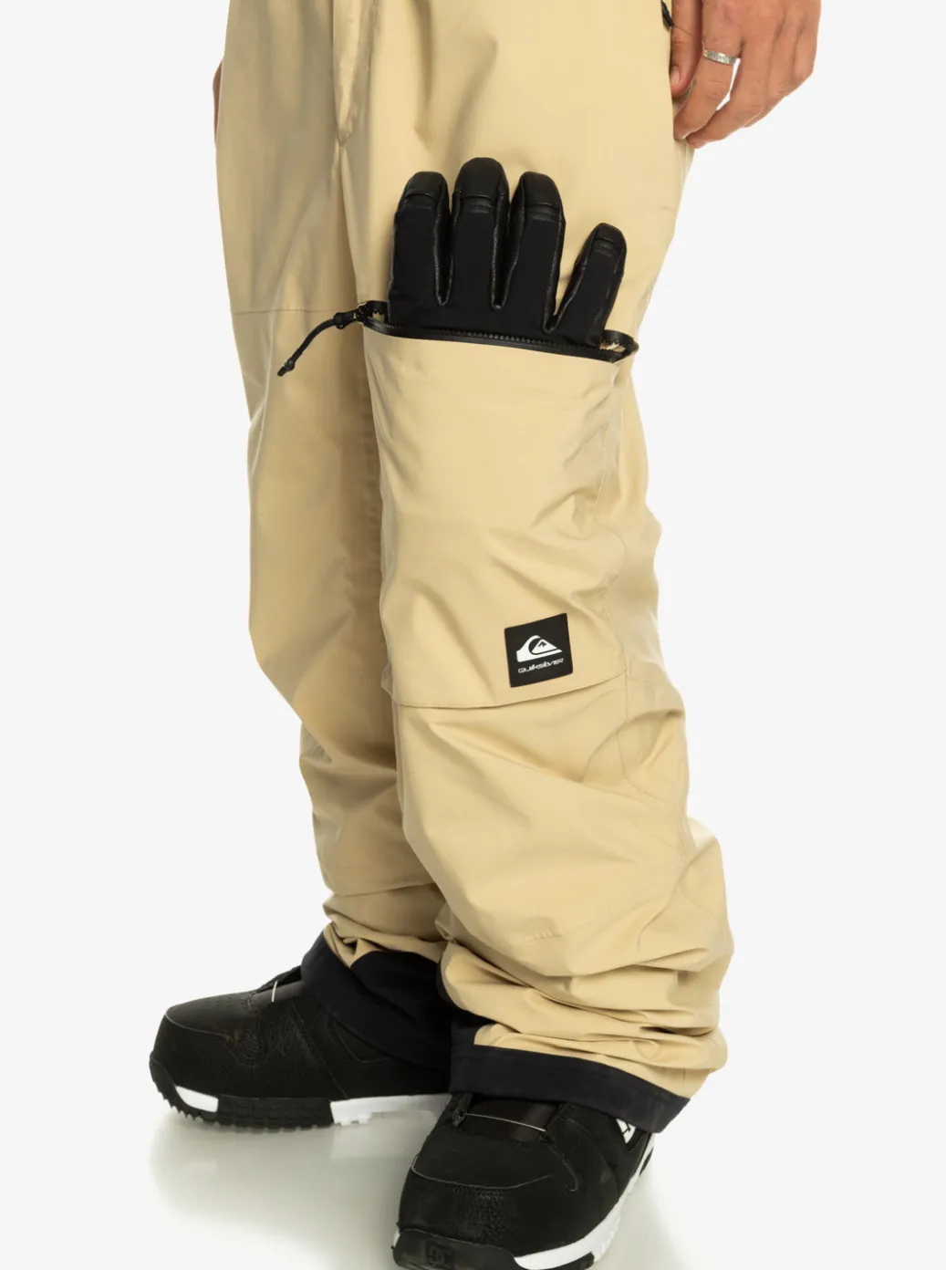 Clearance Quiksilver Altostratus Street Shell 2L Gore-Tex® Snow Bib Pants Pale Khaki