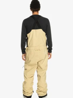Clearance Quiksilver Altostratus Street Shell 2L Gore-Tex® Snow Bib Pants Pale Khaki