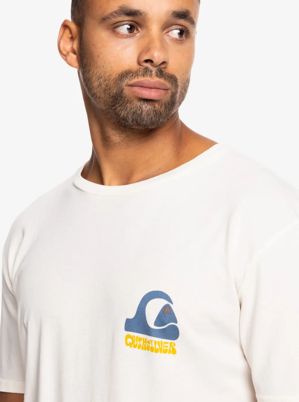 New Quiksilver Andy Y Andy T-Shirt Snow White