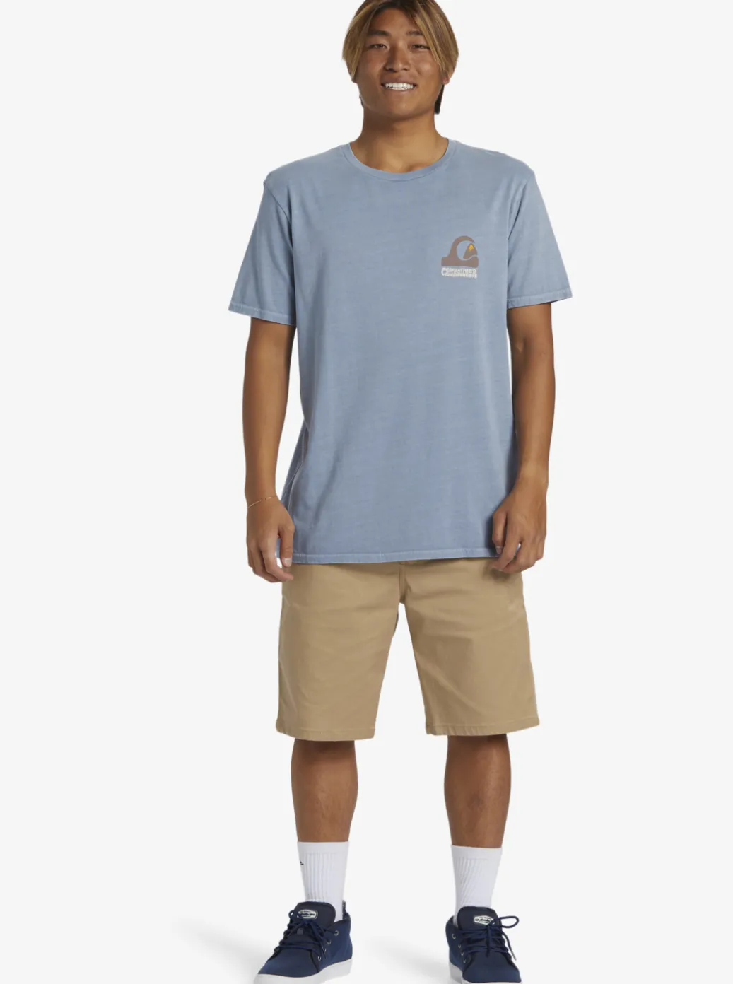 Cheap Quiksilver Andy Y Andy T-Shirt Blue Shadow