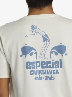 Online Quiksilver Andy Y Andy T-Shirt Snow White