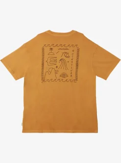 Fashion Quiksilver Bag Of Sun Mnd T-Shirt Mustard