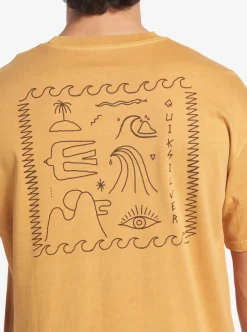 Fashion Quiksilver Bag Of Sun Mnd T-Shirt Mustard