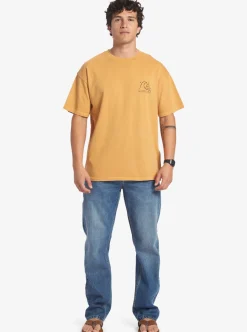 Fashion Quiksilver Bag Of Sun Mnd T-Shirt Mustard