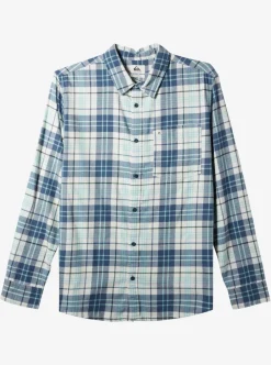 New Quiksilver Banchor Long Sleeve Shirt Snow White Banchor