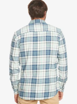 New Quiksilver Banchor Long Sleeve Shirt Snow White Banchor