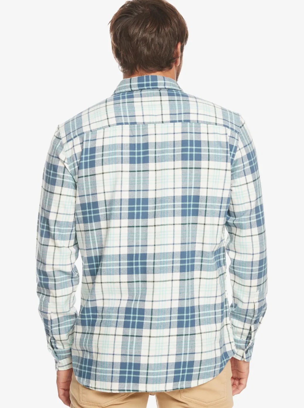 New Quiksilver Banchor Long Sleeve Shirt Snow White Banchor