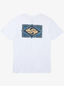 New Quiksilver Black Flash T-Shirt White