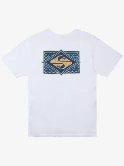 New Quiksilver Black Flash T-Shirt White