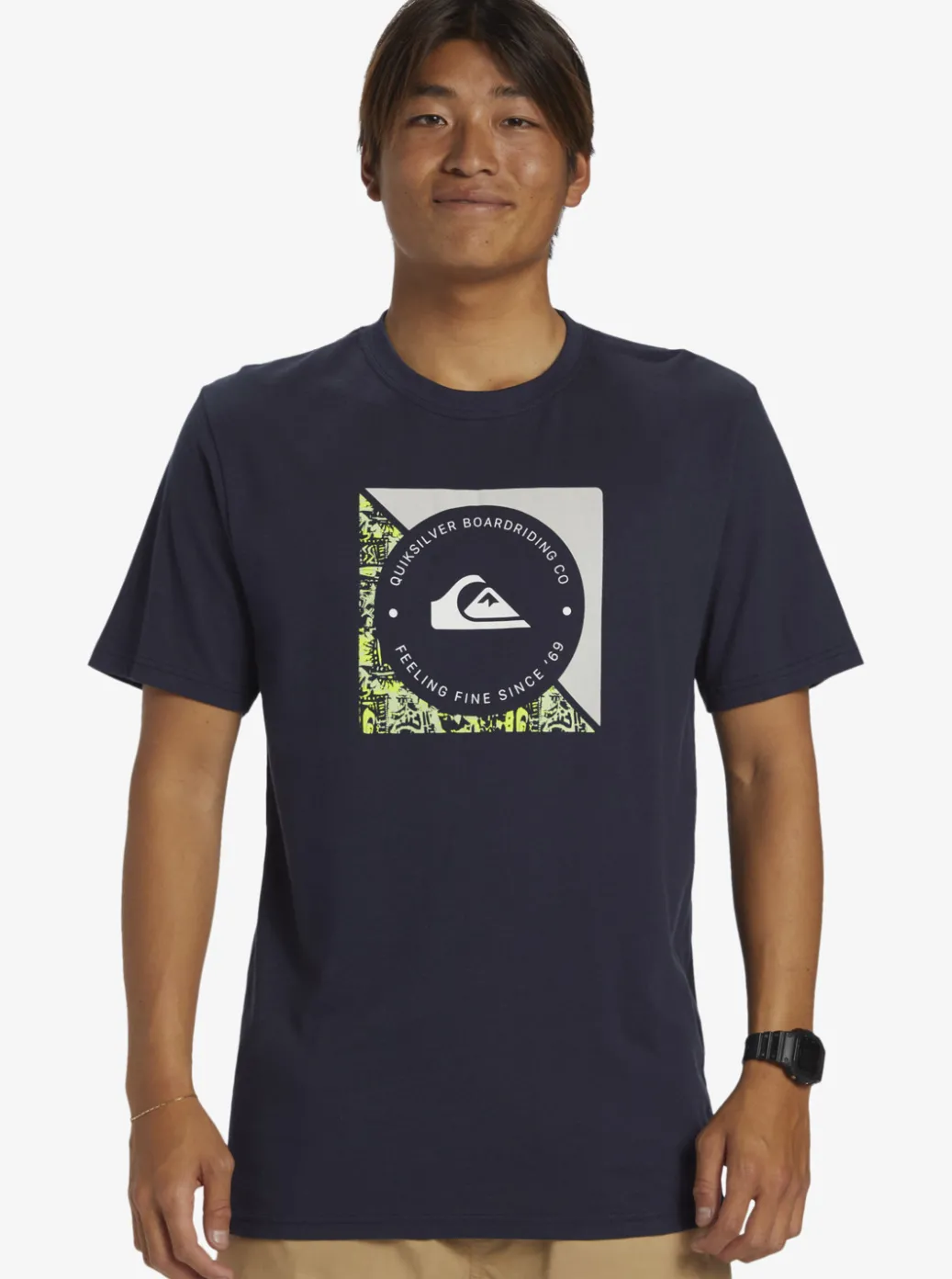 Outlet Quiksilver Boardshort Linked T-Shirt Navy Blazer