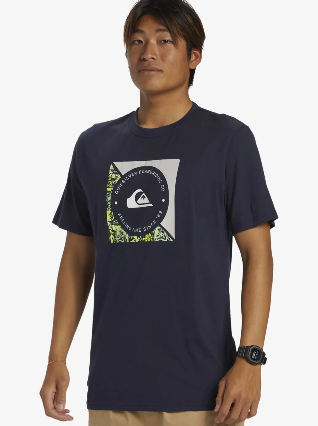 Outlet Quiksilver Boardshort Linked T-Shirt Navy Blazer
