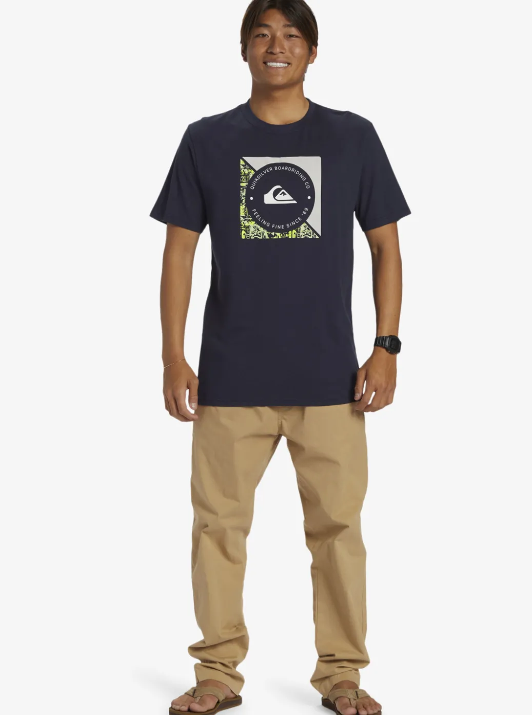Outlet Quiksilver Boardshort Linked T-Shirt Navy Blazer