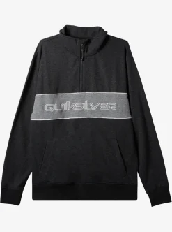 Fashion Quiksilver Bold Omni Half-Zip Sweatshirt Black Heather