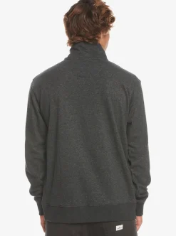 Fashion Quiksilver Bold Omni Half-Zip Sweatshirt Black Heather