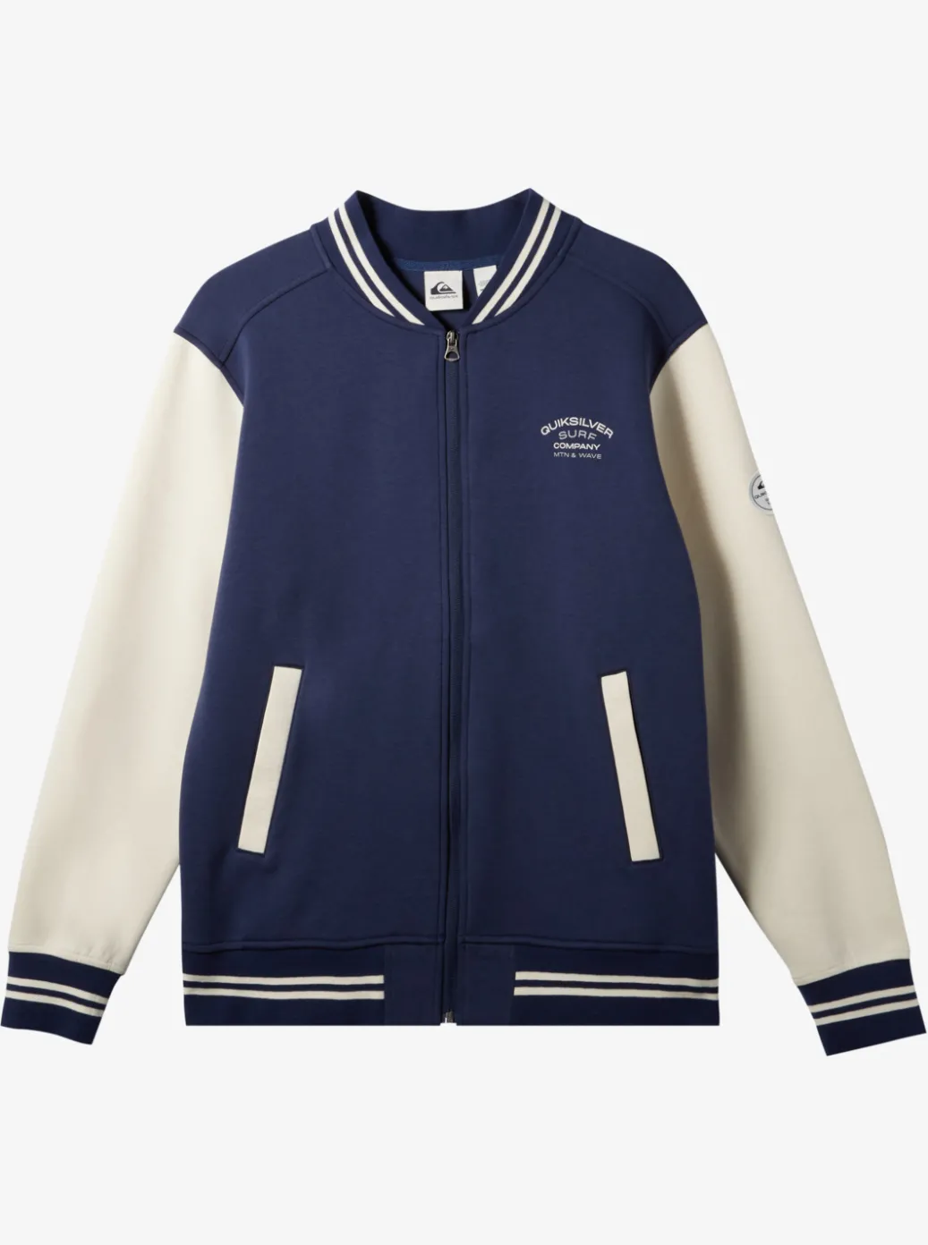 Store Quiksilver Bomber Zip-Up Fleece Naval Academy