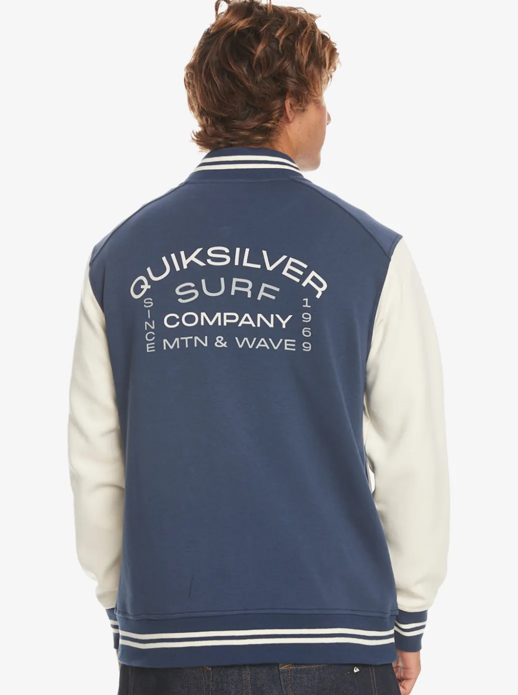 Store Quiksilver Bomber Zip-Up Fleece Naval Academy