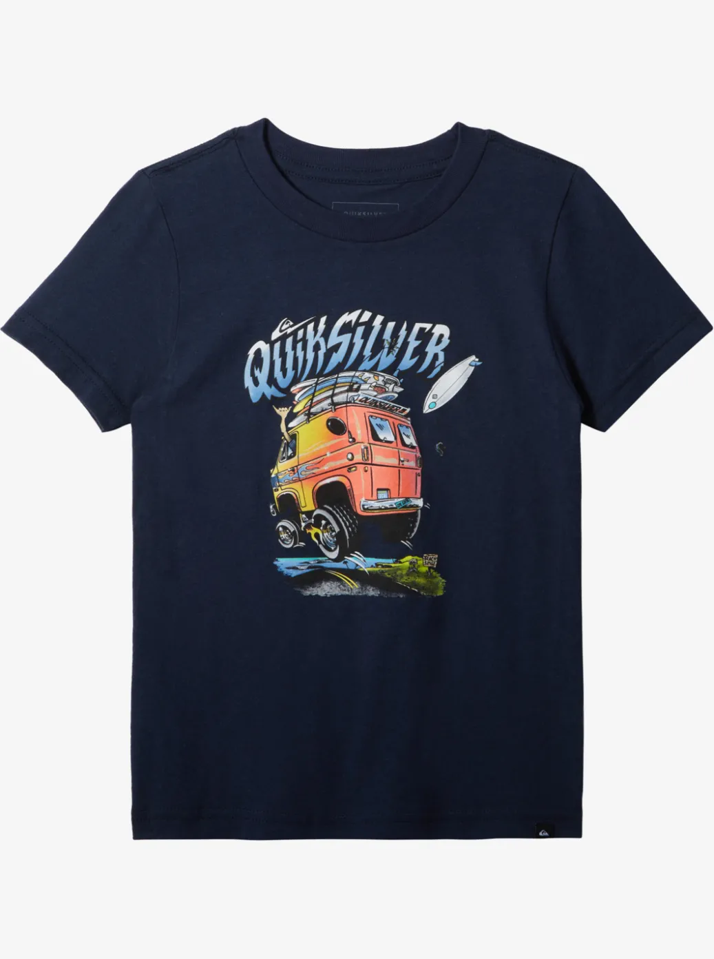 Shop Quiksilver Boy'S 8-16 Beach Vannin T-Shirt Navy Blazer