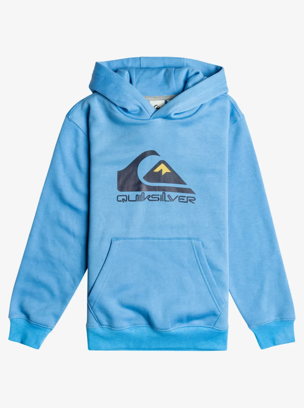 Shop Quiksilver Boy'S 8-16 Big Logo Fleece Top Azure Blue