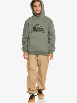 Flash Sale Quiksilver Boy'S 8-16 Big Logo Fleece Top Laurel Wreath