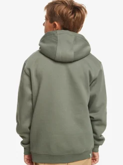 Flash Sale Quiksilver Boy'S 8-16 Big Logo Fleece Top Laurel Wreath