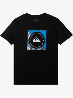 Best Quiksilver Boy'S 8-16 Boardshort Linked T-Shirt Black
