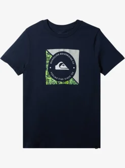 Flash Sale Quiksilver Boy'S 8-16 Boardshort Linked T-Shirt Navy Blazer