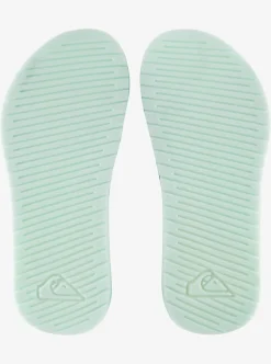 Hot Quiksilver Boy'S 8-16 Bright Coast Glow Slide Sandals Green 1