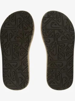 Clearance Quiksilver Boy'S 8-16 Carver Nubuck Sandals Demitasse - Solid