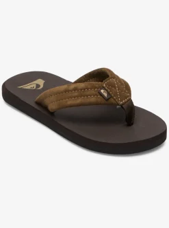 Store Quiksilver Boy'S 8-16 Carver Suede Core Sandals Brown 1