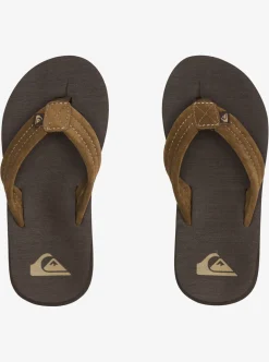 Store Quiksilver Boy'S 8-16 Carver Suede Core Sandals Brown 1