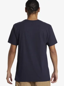 Sale Quiksilver Boy'S 8-16 Comp Logo T-Shirt Navy Blazer