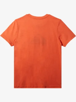 Flash Sale Quiksilver Boy'S 8-16 Comp Logo T-Shirt Red Orange Heather