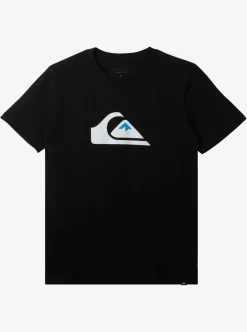 Online Quiksilver Boy'S 8-16 Comp Logo T-Shirt Black
