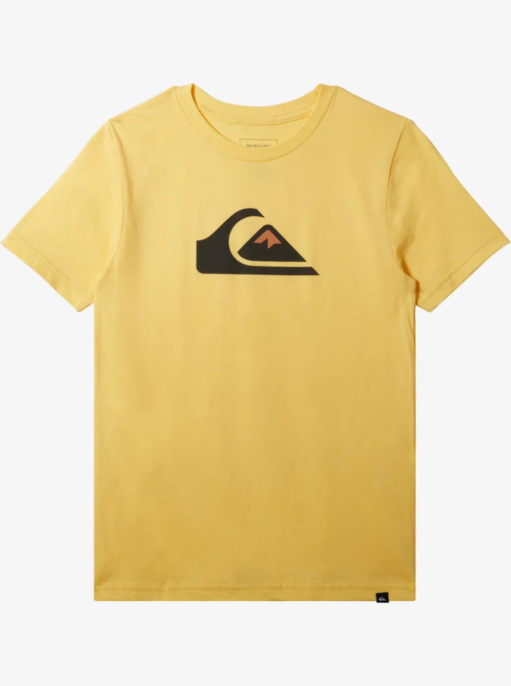 Outlet Quiksilver Boy'S 8-16 Comp Logo T-Shirt Banana Cream