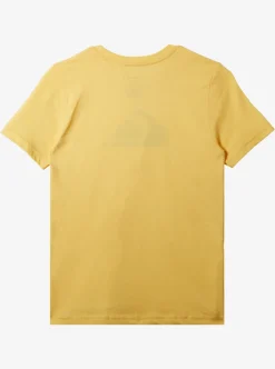 Outlet Quiksilver Boy'S 8-16 Comp Logo T-Shirt Banana Cream