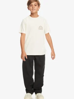 Sale Quiksilver Boy'S 8-16 Earthy Type T-Shirt Birch