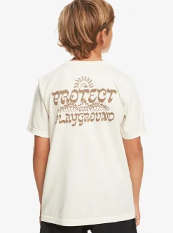 Sale Quiksilver Boy'S 8-16 Earthy Type T-Shirt Birch