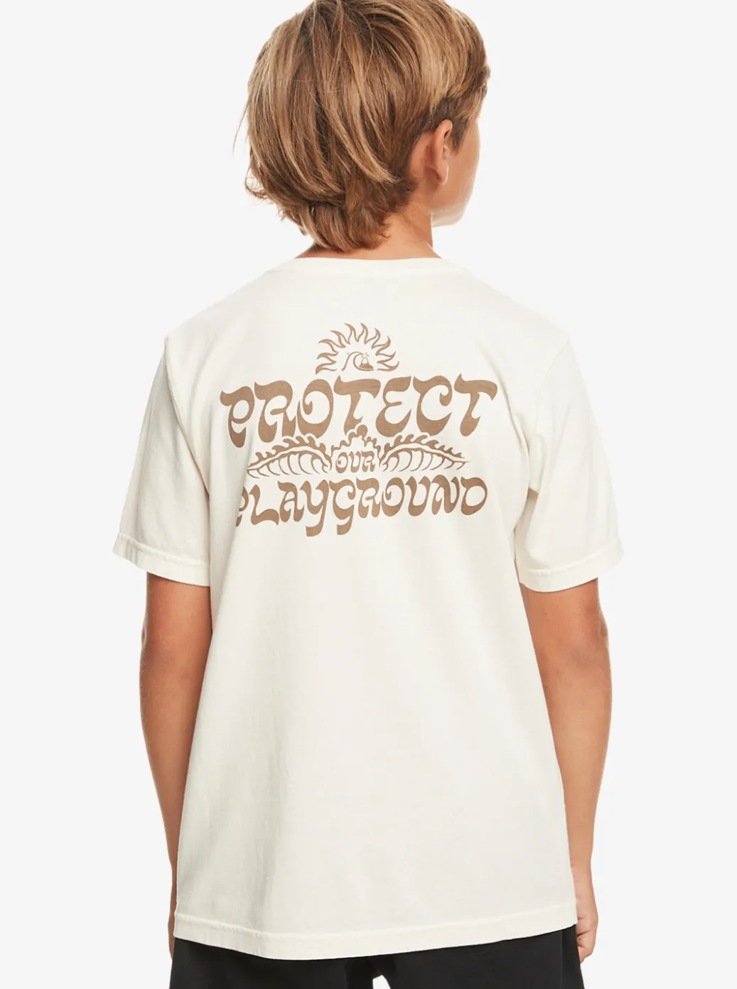 Sale Quiksilver Boy'S 8-16 Earthy Type T-Shirt Birch